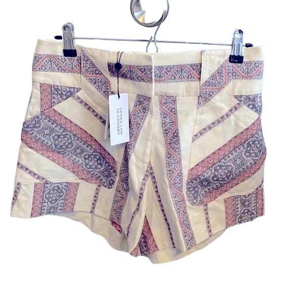 Derek Lam 10 Crosby High Waisted Mini Shorts NWT 8